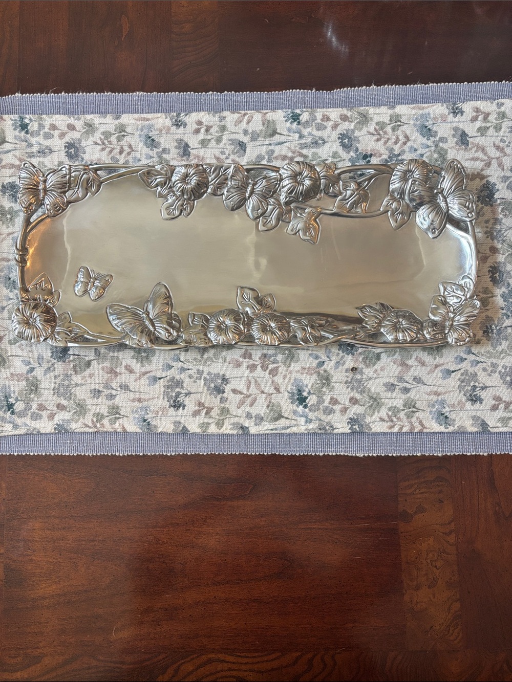 Arthur Court Designs Butterfly Oblong Tray